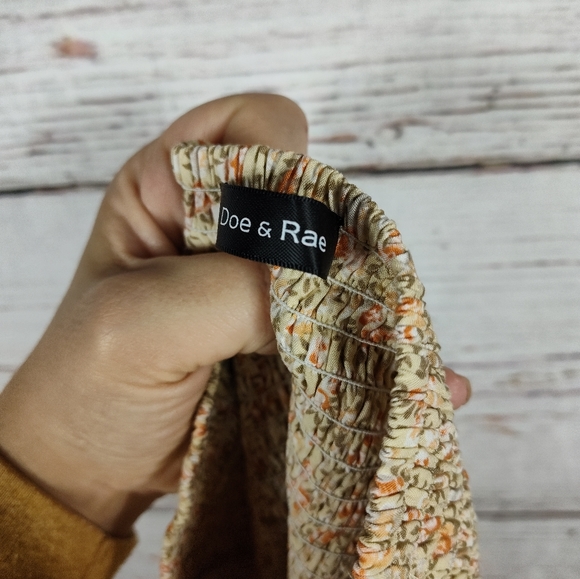 Doe & Rae Shirred Ruffle Top - Picture 2 of 6